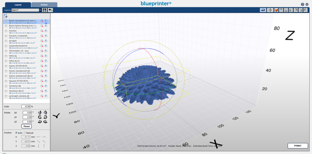 3d печать авторской модели